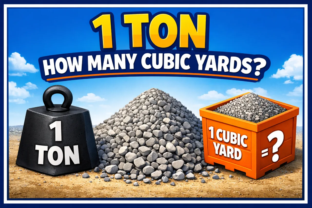 1 Ton How Many Cubic Yards?