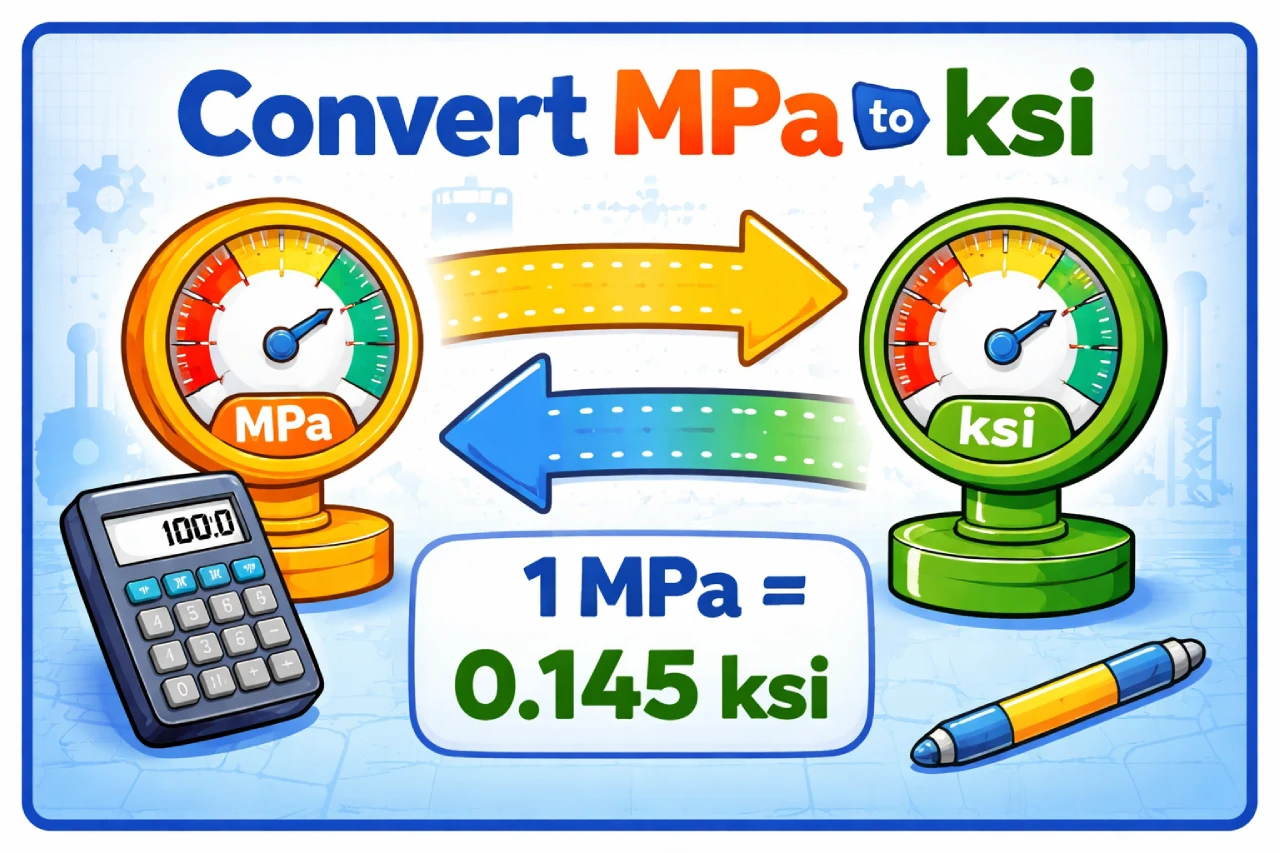 Convert MPA to KSI (Easy Formula + Quick Table)