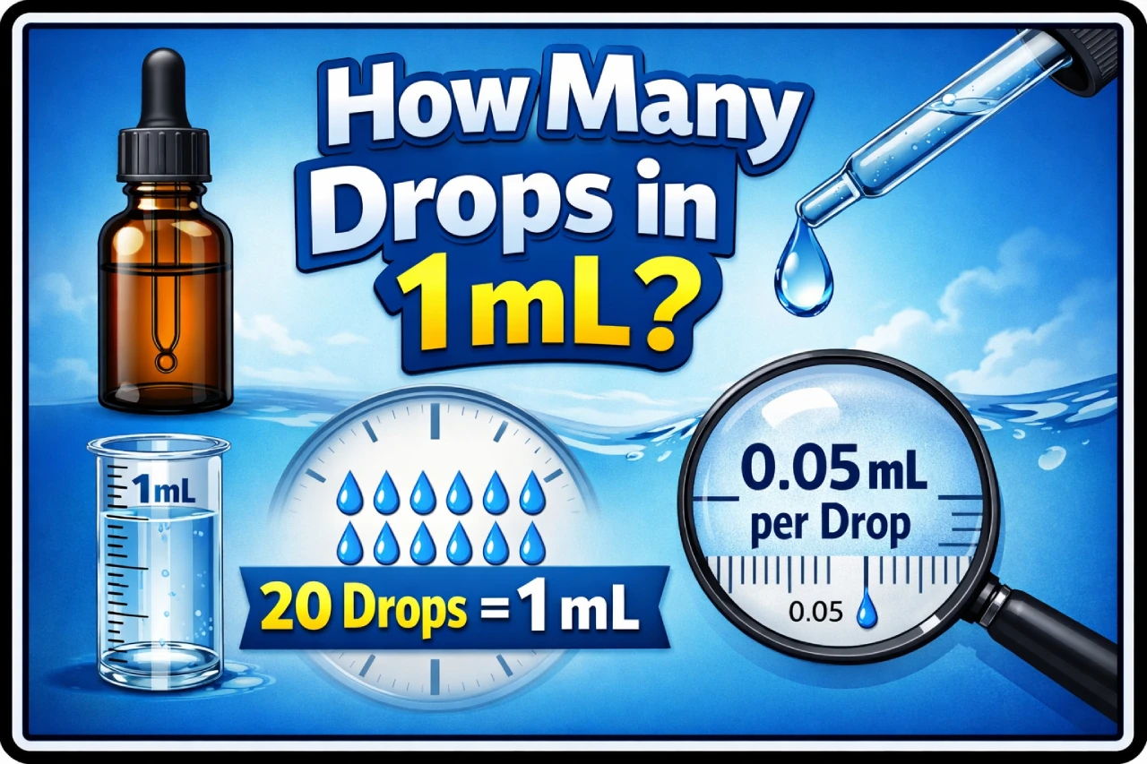 How Many Drops in 1 mL? Easy Formula & Examples