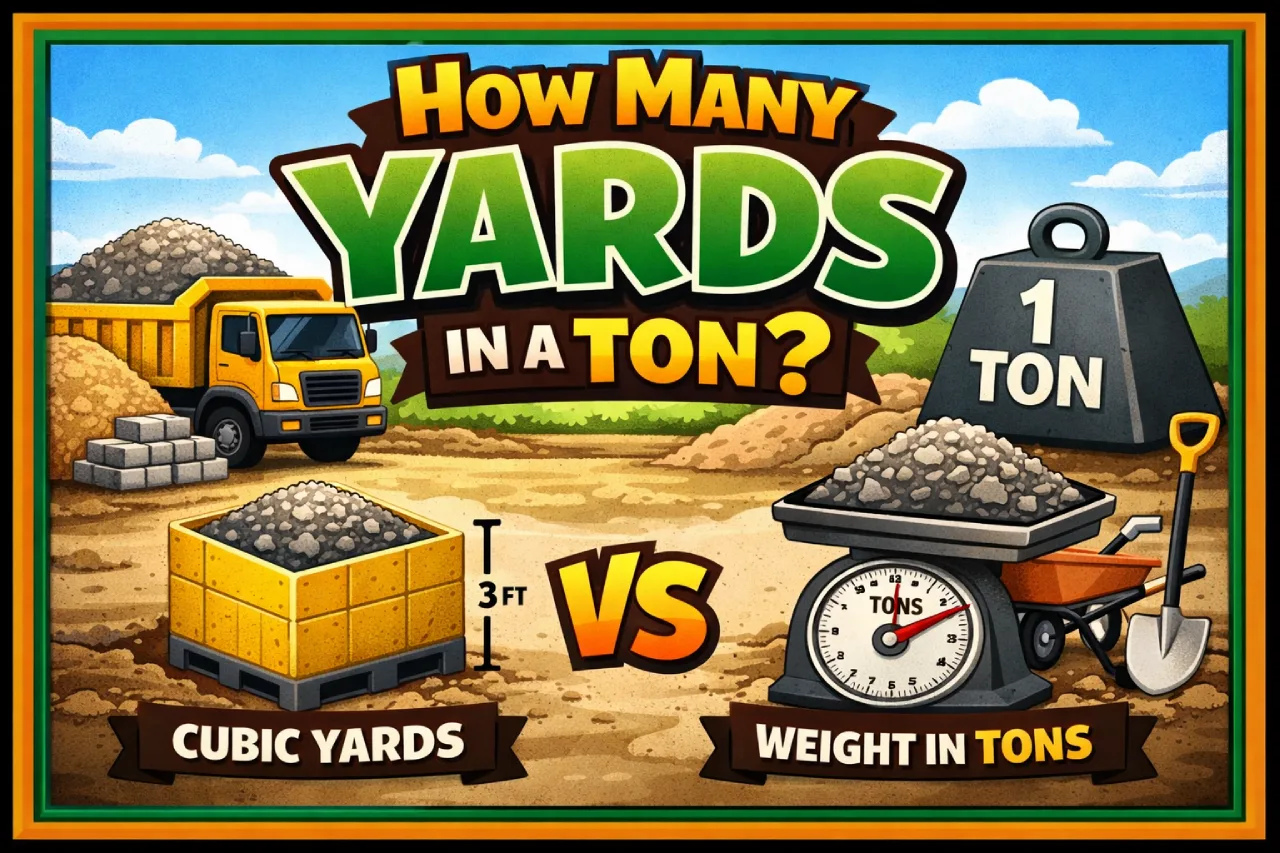 How Many Yards in a Ton?