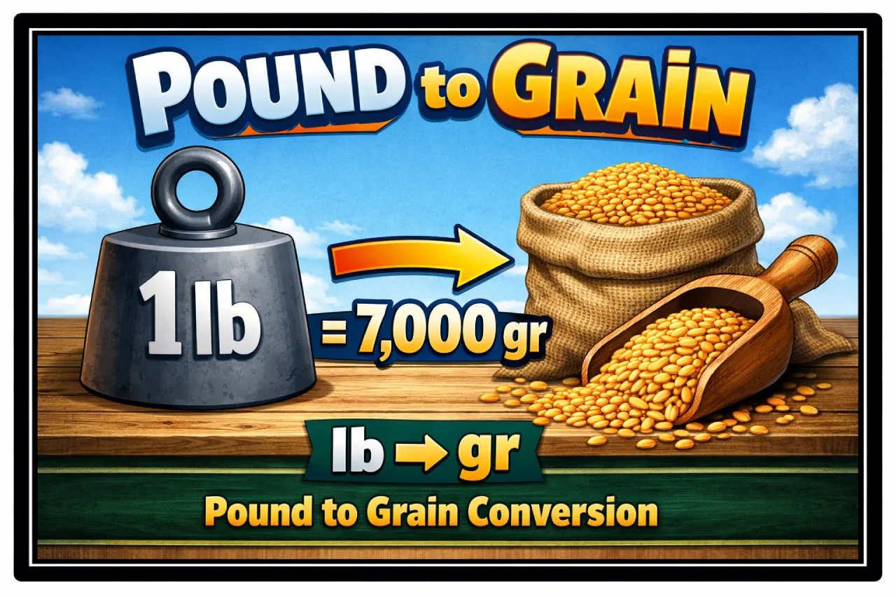 Pound to Grain (lb to gr) Conversion Guide with Examples