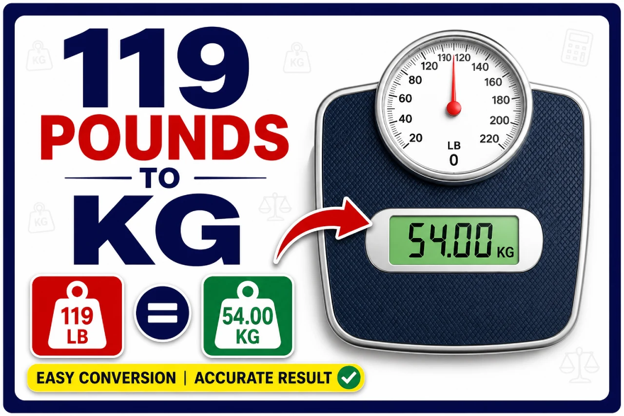 119 Pounds to kg