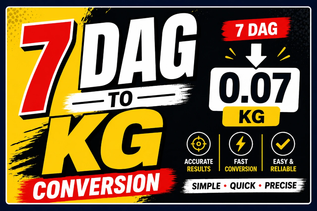 7 dag to kg Conversion