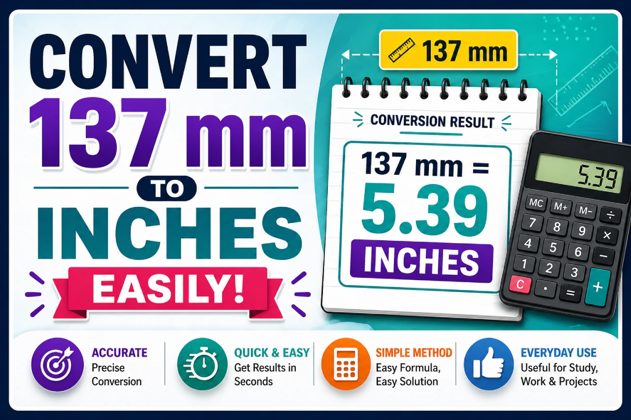 Convert 137 mm to Inches Easily