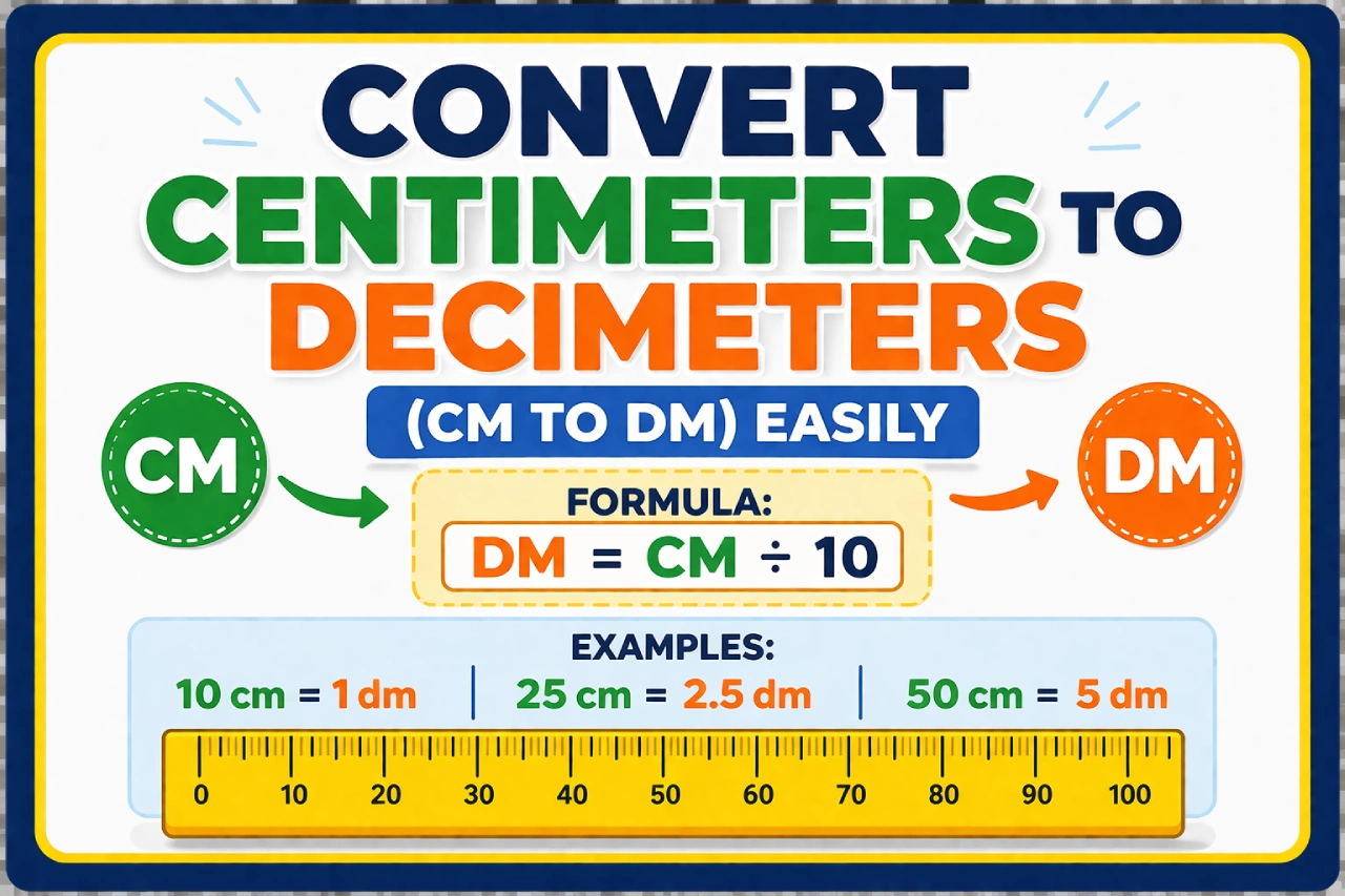 Convert Centimeters to Decimeters (CM to DM)