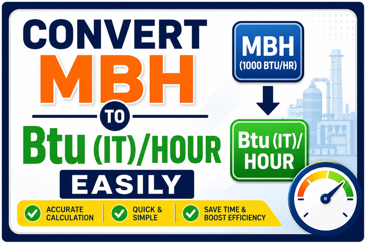 Convert MBH to Btu (IT)/Hour Easily