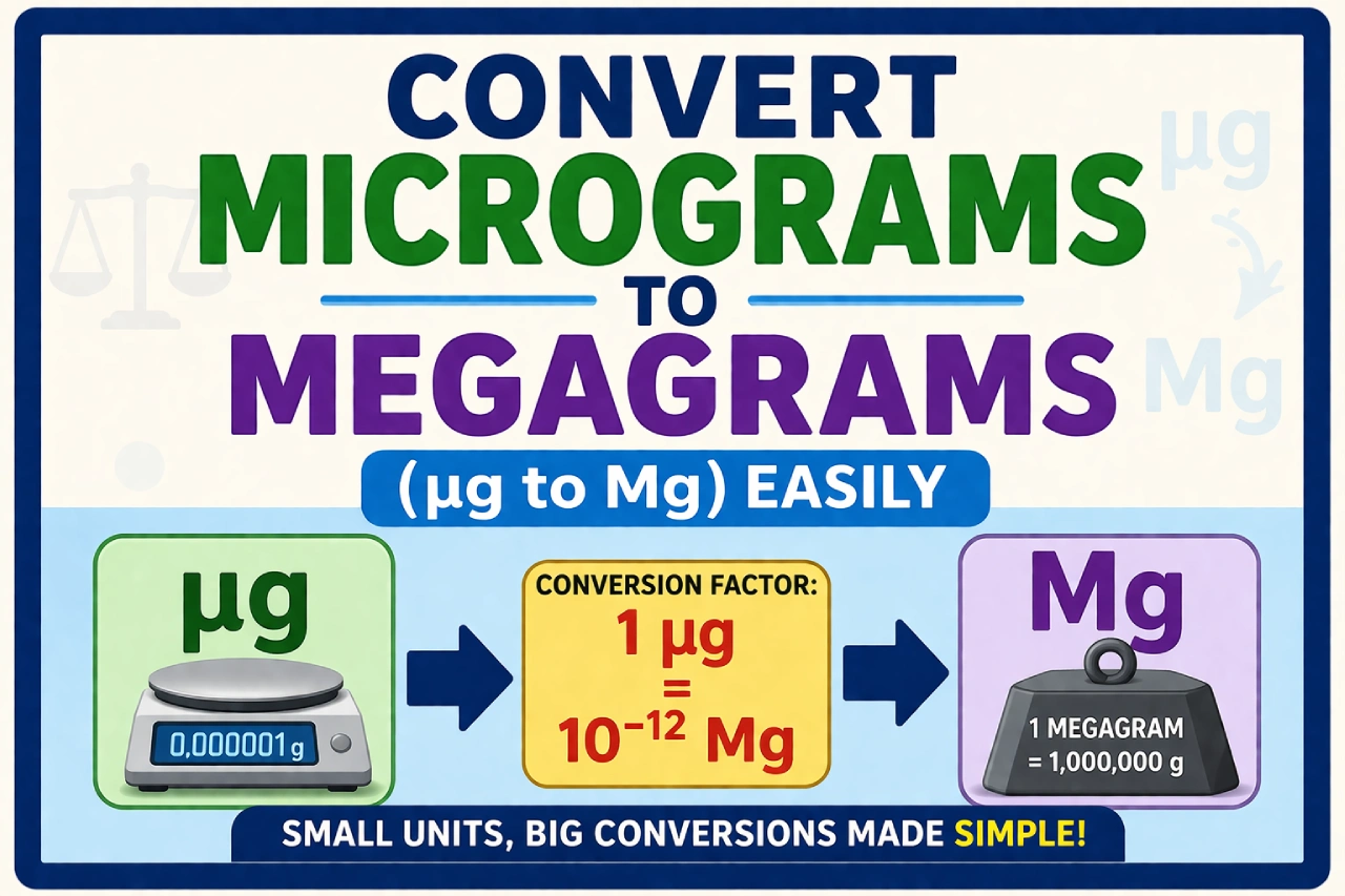 Convert Micrograms to Megagrams