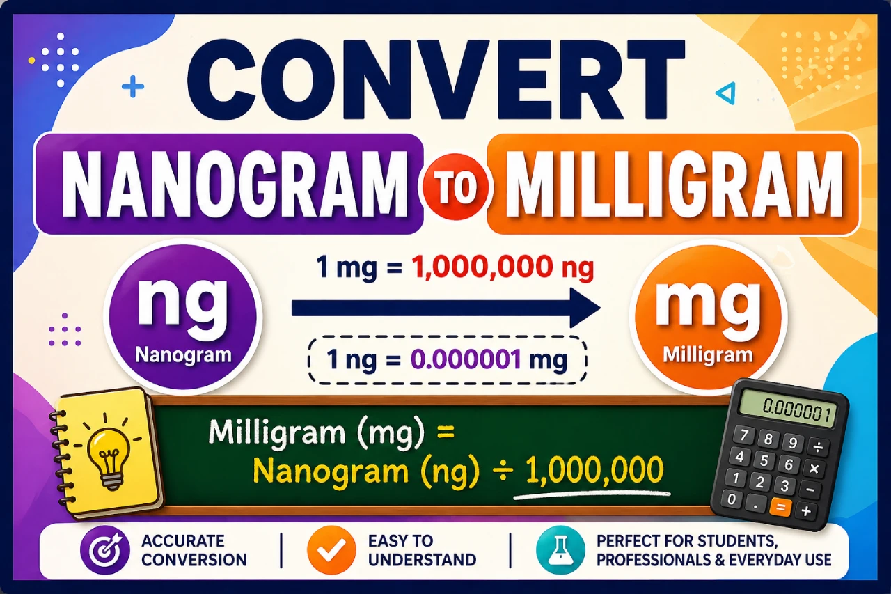 Convert Nanogram to Milligram