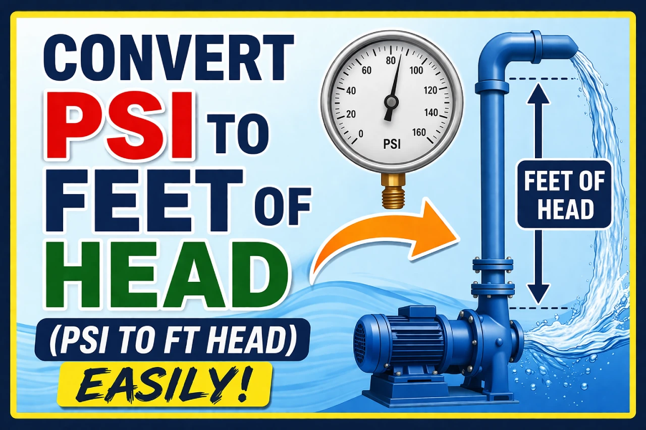 Convert PSI to Feet of Head