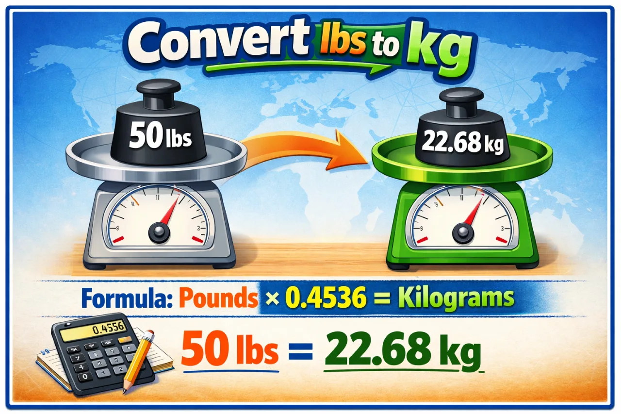 Convert lbs to kg