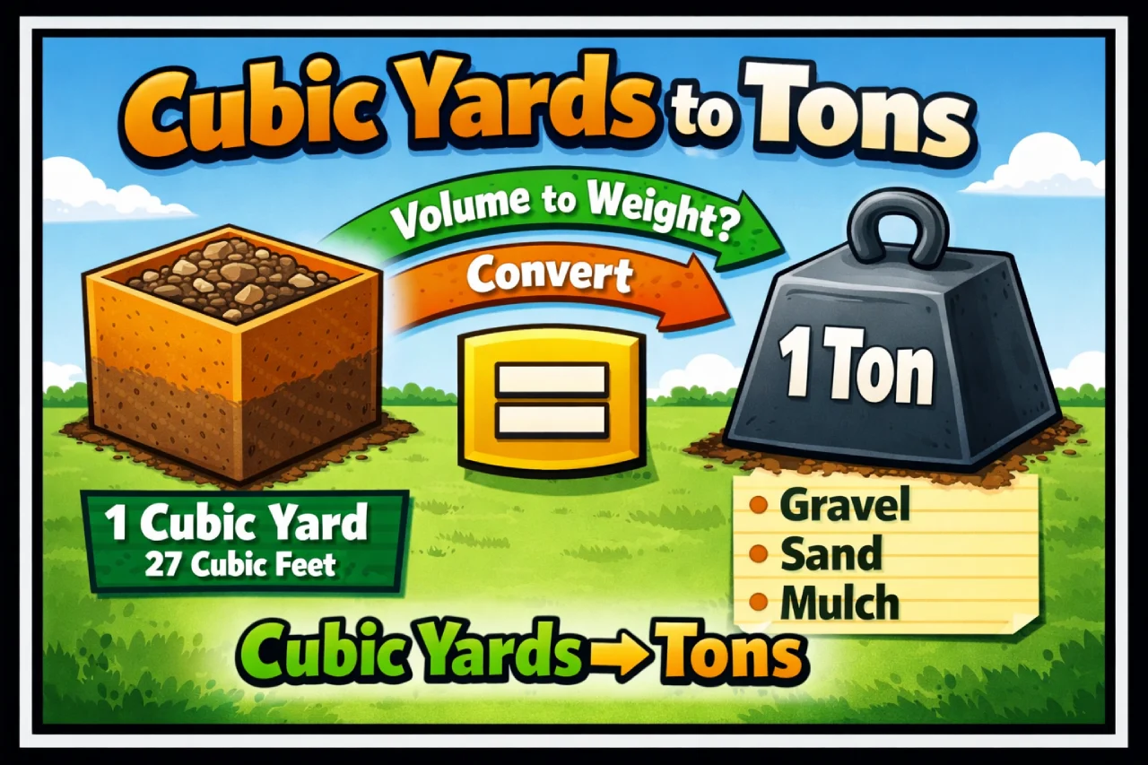 Cubic Yards to Tons
