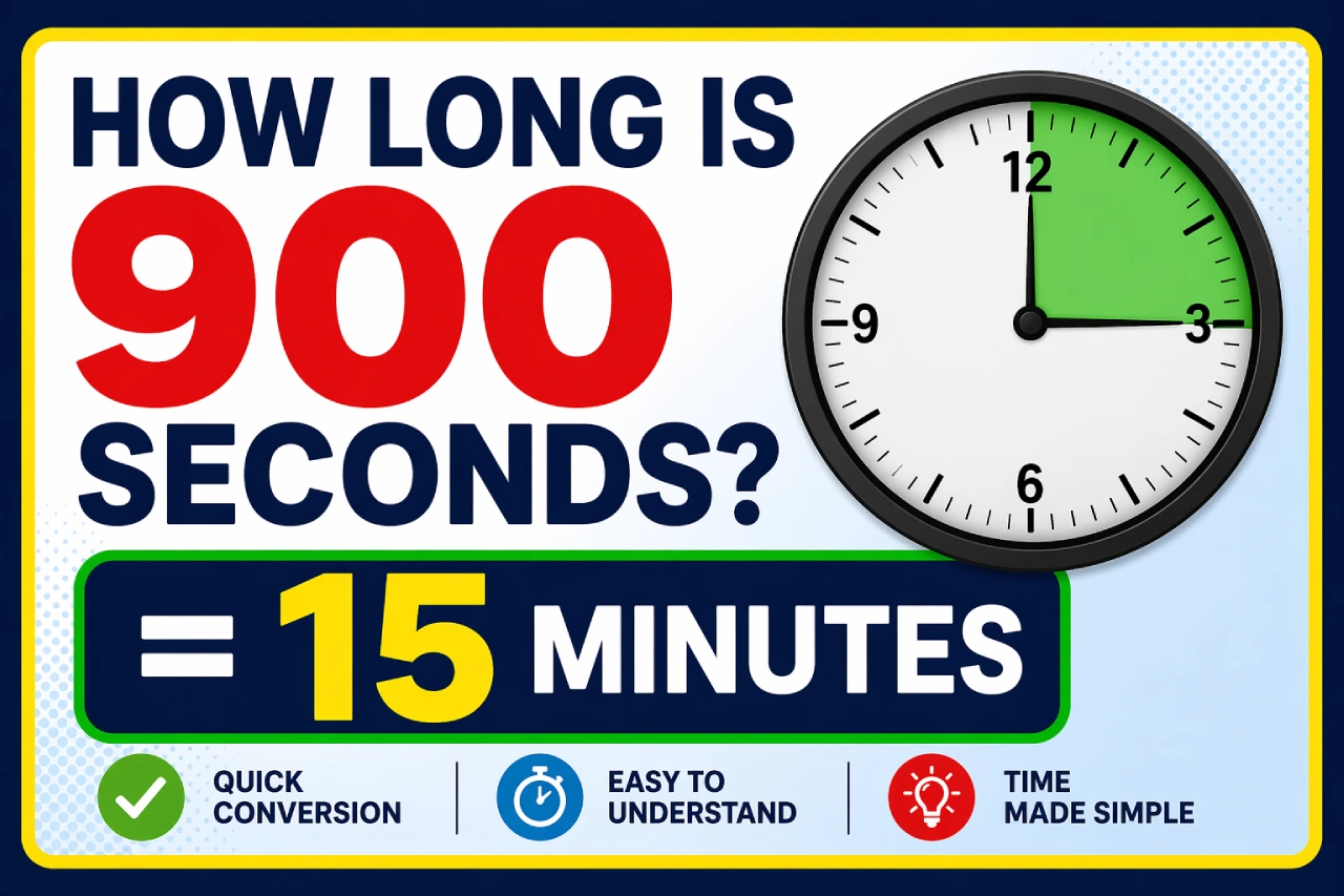 How Long Is 900 Seconds