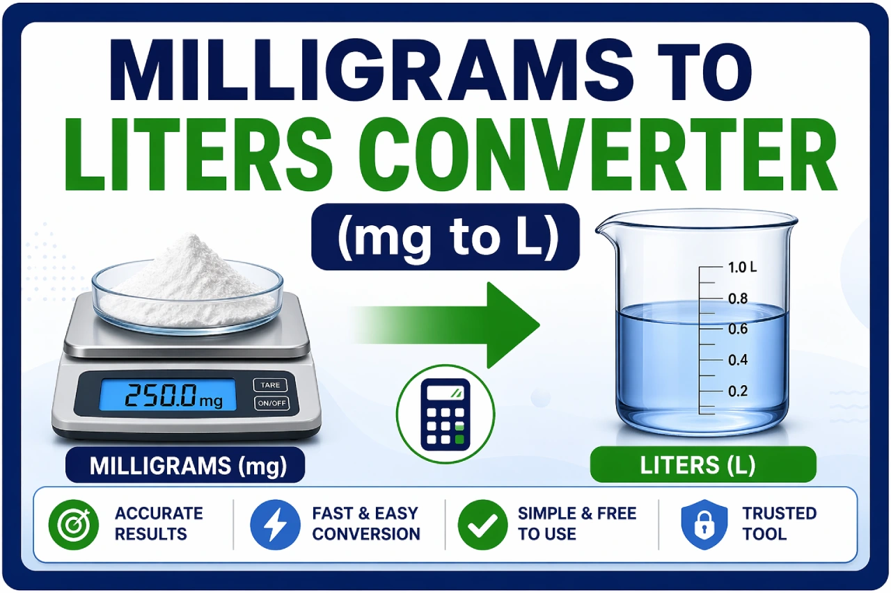 Milligrams to Liters Converter (mg to L)