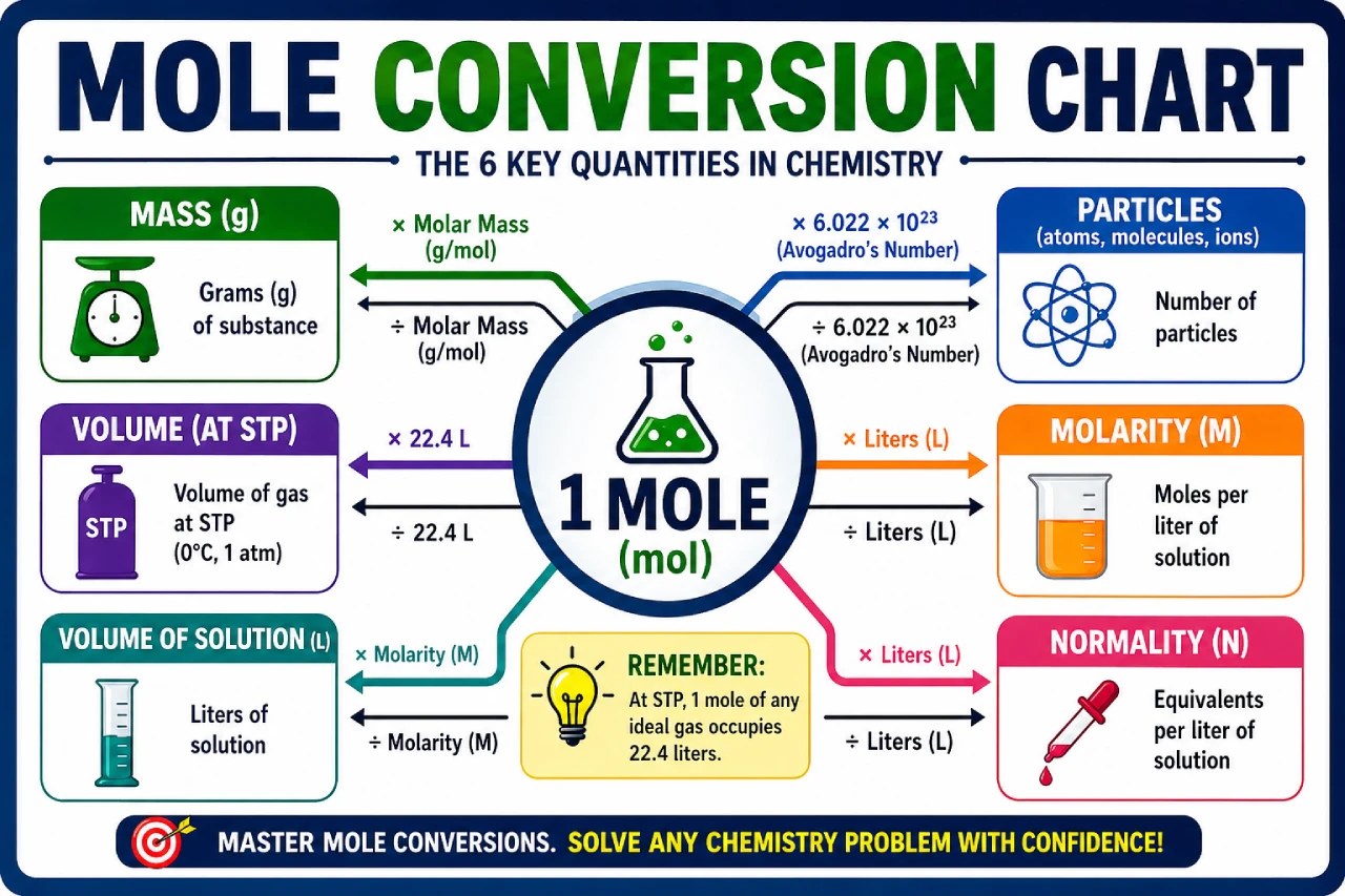 Mole Conversion Chart