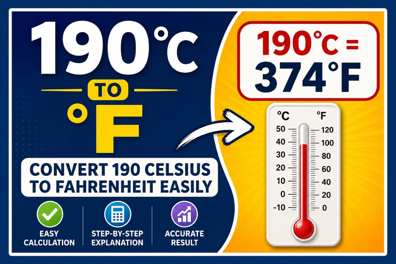 190°C to °F – Convert 190 Celsius to Fahrenheit Easily