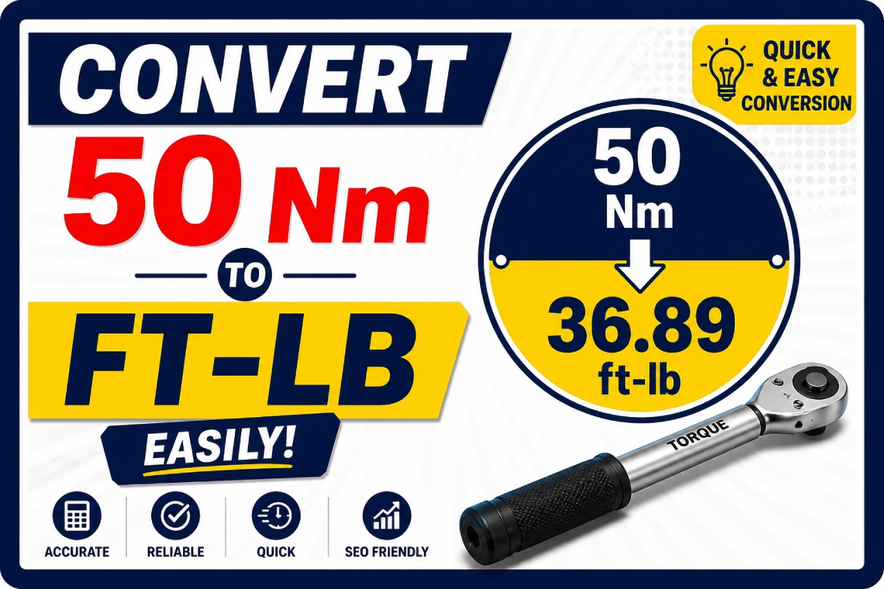 Convert 50 Nm to ft-lb Easily