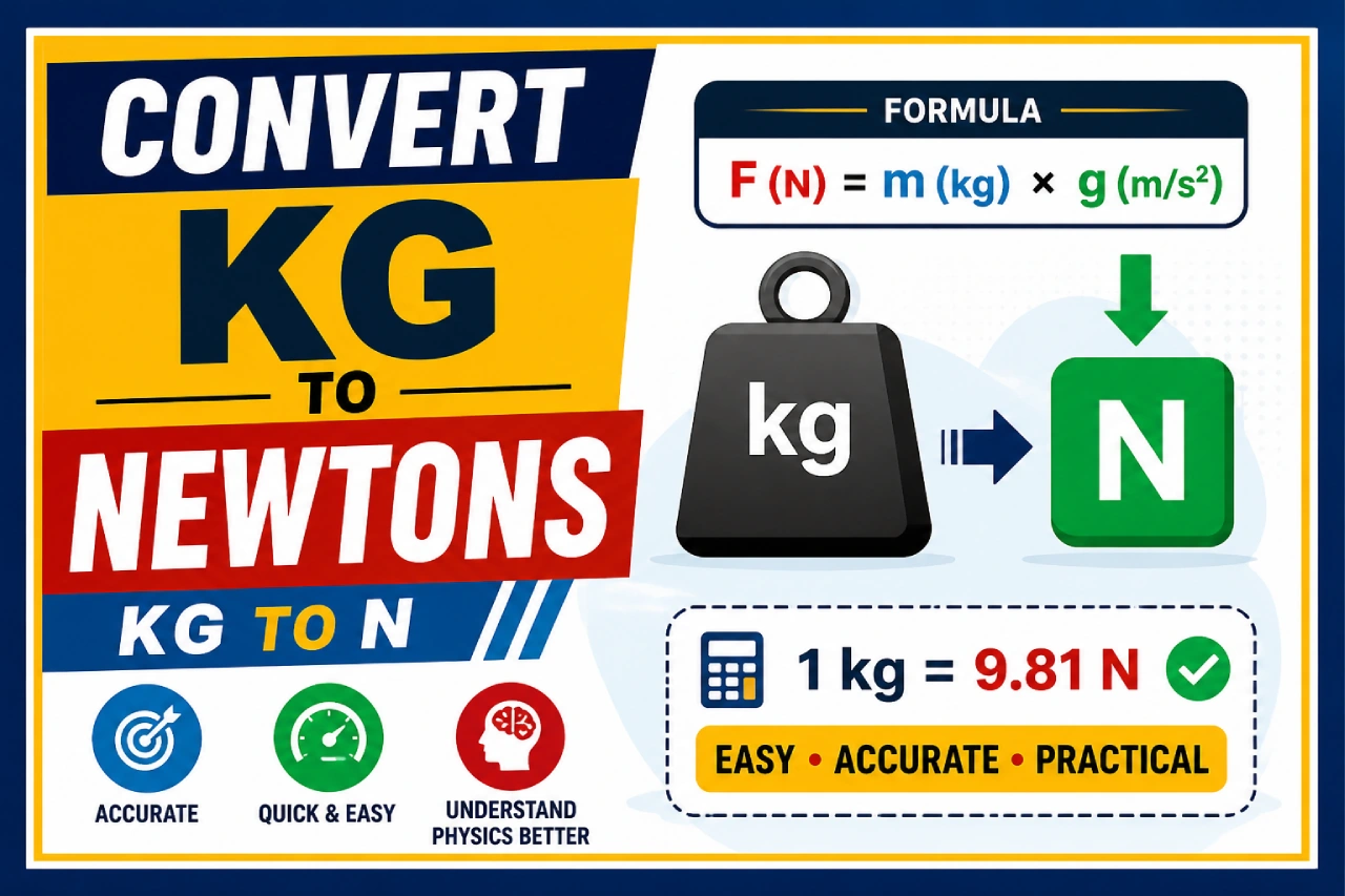 Convert kg to Newtons – kg to N Formula